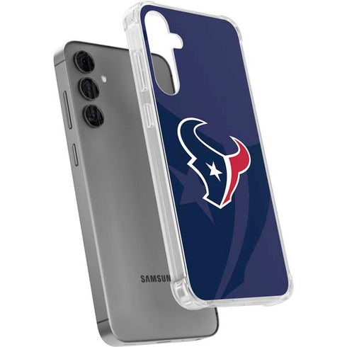 NFL Houston Texans Double Vision Galaxy S24 Plus Clear Case
